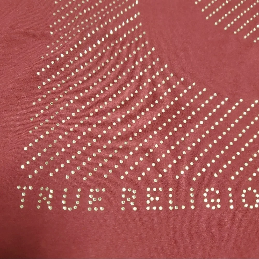 True Religion Rymstone tee sz various burgundy